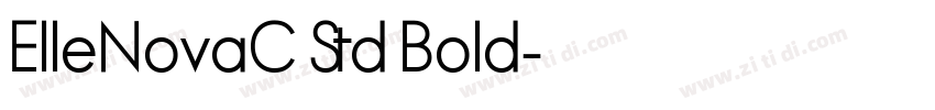ElleNovaC Std Bold字体转换 ElleNovaC Std Bold字体转换